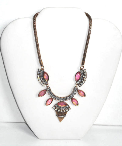 Pink Aztec Fantasy Necklace